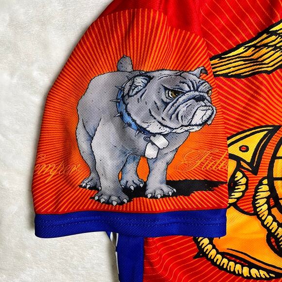 NWT Primal USMC Cycling Jersey Men's 2XL Marines Semper Fidelis Bulldog Eagle - Picture 4 of 9